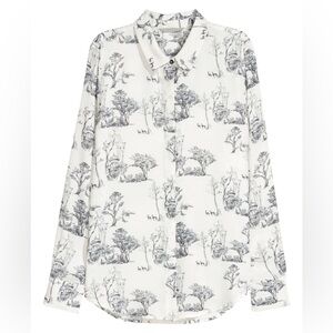 H&M Toile De Jouy Button Up Shirt